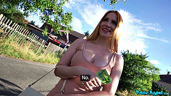 Big Tits Redhead in Tight Dress