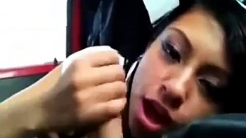 Girl sucking in the car ft. Young Horny  Latina Girl: Big Ass, Blowjob  Amateur Porn
