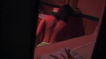 Brunette and her boy fucking at home after a night out