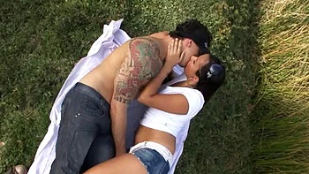 Beautiful and hot brunette with a big tail moaning and cumming, giving her pussy and very tasty spit in the pantanal: Porn