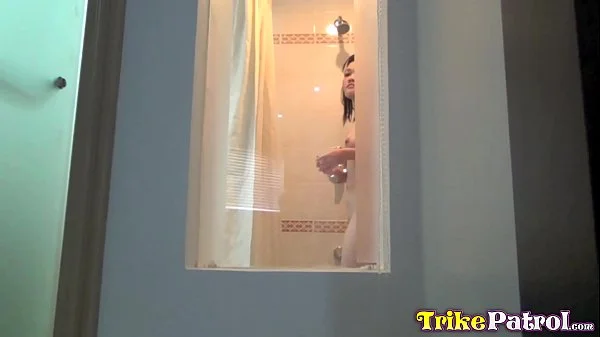 TRIKEPATROL Pale Filipina Drilled With Long Distance Cumshot