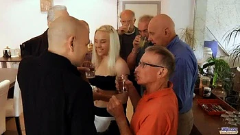 Slut Gets Banged By Old Guys: Blowjob, Amateur  Anal Porn
