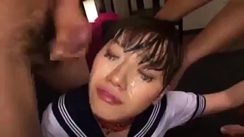 Japanese bukkake ft. Azusa Nagasawa: Blowjob, Bongacams  Cumshot Porn