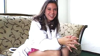 Sexy girls talking with cameraman