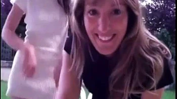 Two Sluts In The Backyard Showing Themselves On Webcam: Amateur, Masturbation  Lesbian Porn