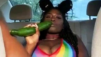 Cucumber pussy: Big Tits, Fansly  Big Dick Porn