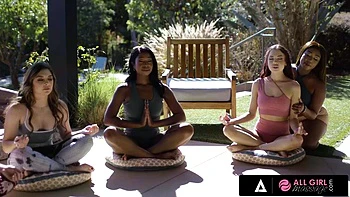 ALL GIRL MASSAGE - Yoga Class Turn Into Hot Sex Session Between Chanell Heart And Sabina Rouge