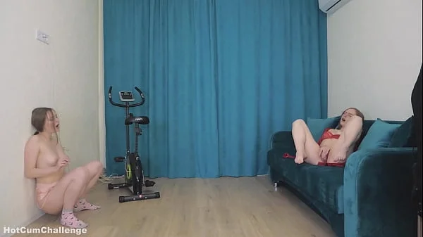 step Mom and step Daughter Masturbate While Looking at Each other - Taboo!