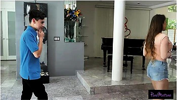 Lonely Milf Uses Hired Helps Cock While Hubbys At Work - Bianca Burke