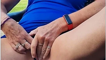 Risky Outdoors Wank - Nearly Caught - Horny British Milf Cant Wait To Cum