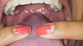 Upside Down Deep Throat Cum Swallow - Brunette Teen Slut Gets Throat Filled