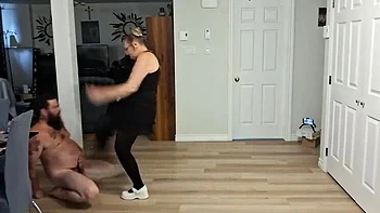 Hardcore Canadian Mistress Miss JJ Chose Extreme CBT Ballbusting & Brutal Stomping - Rough Beginner Slave