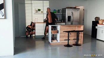 Tries To Steal Mick Blues House But She Gets Fucked!