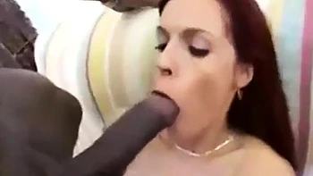 Brunette loving black dong: Blowjob, Doggy  Cowgirl Porn