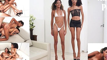 2 Very Slim Brazilians Cuties, Ob Honey & Karina Rose Fucked