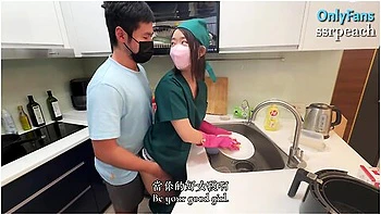 The Female Doctor Still Knows She Has To Wash The Dishes When She Gets Off Work