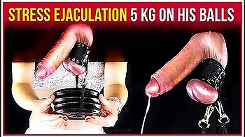 Femdom Milking Gloryhole Torture 5 Kg On His Balls Era