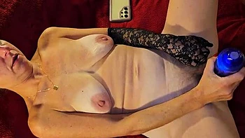 Polish MILF Wife Loves Vibrator Fucking Her Pussy While Partner Records & Jerks Off