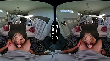 The guy fucked a girl on the sofa in a steamy vr scene