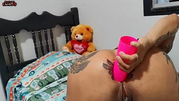 Caught My Girl Ruining Her Pussy And Ass - I Step In To Help Her Hardcore