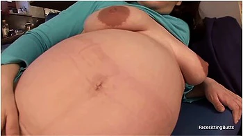 Pregnant Brunette Girl Sucking And Riding A Dick Until She Gets Sprayed With Cum