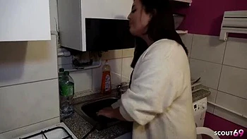 German BBW with Big Tits and Fat Bouncing Ass Gets Amateur Creampie Fuck