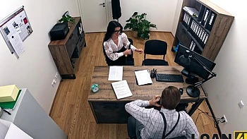 Couple Stanley Johnson and Asandra Dewy in office casting