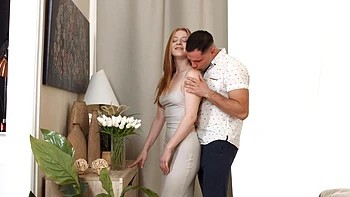 First anal sex for a young russian beauty in an intense mmf threesome