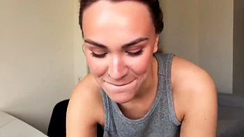 First Date Sex with Cum in Mouth - Amateur Redhead Deep Throat Outdoor Fuck