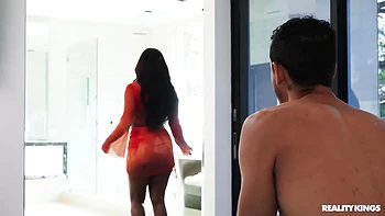 Tessa Thomas And Alex Jones - Pounds Her Roommate Black Booty