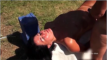 Defensless! Tied Up! Open End Mega Spray Party! - Alexandra Wett