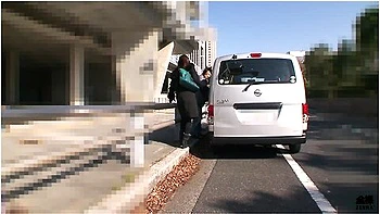 Japanese Milf Sex Affair With Paramour In Old Van In Forest