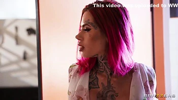 Tattooed Babe Deepthroats Mick Blues Thick Cock