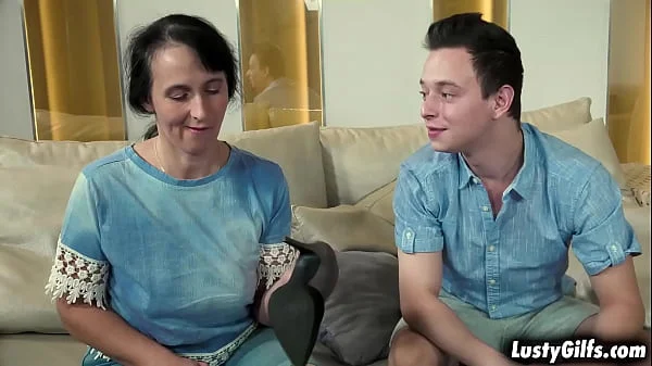 Nikki Nuts has a fantasy about maids, he asks Sissy to make his dream come true, dressing her up in a sexy stocking and white open shirt.