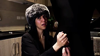Luxurious Latina Mistress Milks Bwc In Her Kitchen - Seductive Dirty Talking Handjob W/ Big Cumshot