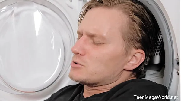 Creampie-Angels.com - Isabella De Laa - Shake your ass on laundry