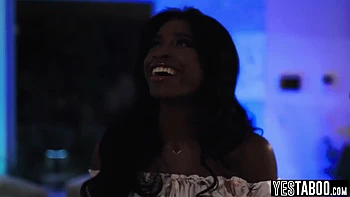 Nicole Kitt - Petite Ebony Stepmom Dominates Big Black Dick Husband