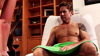 Maddy O'Reilly fucks a BBC in front of her hubby