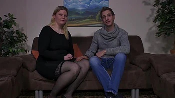 SEXTAPE GERMANY - Tattooed Brunette Fucks Her Shy Boyfriend On Camera - AMATEUR EURO: Porn