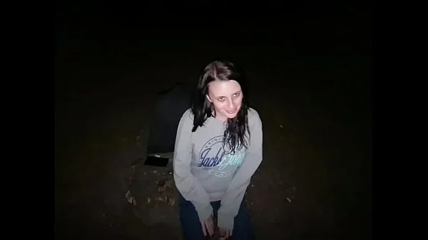 Outdoor sex on camping trip with pickup slut - short