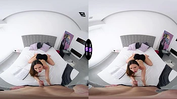 Sakura Hell rides a big cock in vr