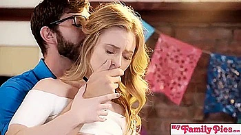 Angel Smalls And Anya Olsen - Stepsis And Teen 18+ Friend Sneak Fuck At Party