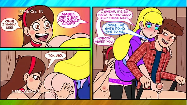 Gravity Falls Parody Cartoon Porn (Part 3): Anal, Pussy Licking, Sucking Creampie, Vaginal sex with Two Girls