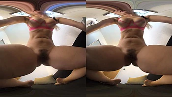 Facesitting & Rimming Mit Behaarter Fotze