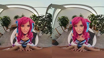 Pink LOL Cosplay Vr: Blowjob, Cowgirl  Cumshot Porn