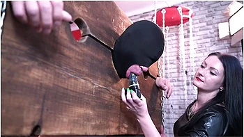 Dominatrix Nika Teaches Her Slave How To Deep Suck A Dildo. Femdom