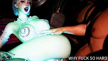 3D Big Boobs Slut Asian Whore Cheating with Big Cock