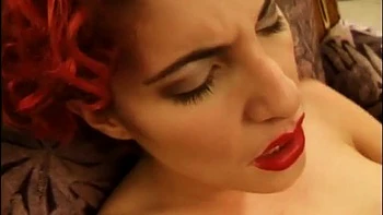 Hot sexy redhead gets her pussy waxed