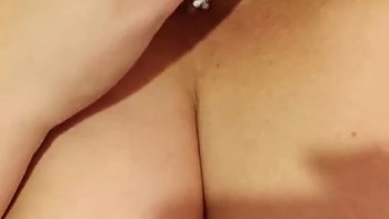 Wet Pussy Cums On Big Tits