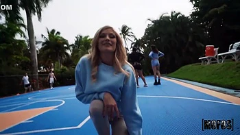 Ellie Tay - Blondie Gets On Her Knees To Deepthroat A White Cock